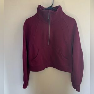 Scuba oversized funnel neck XS/S Deep Luxe colour